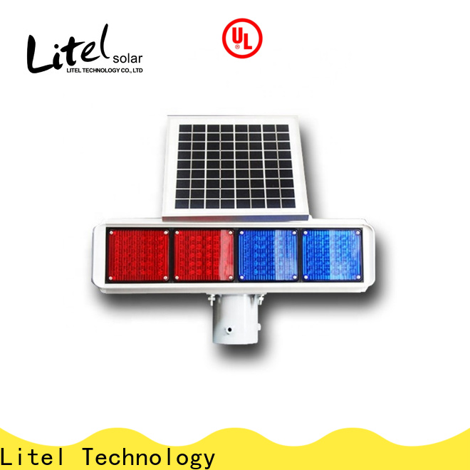 Technologia LITEL wyjściowa sygnalizacja świetlna napędzana energią słoneczną przy rabatach dla alertu