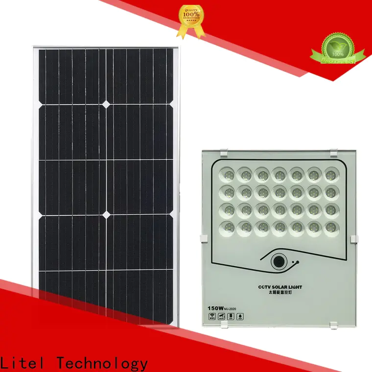 Litel Technology solar powered flood lights for warehouse