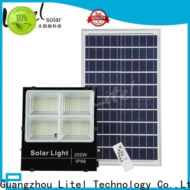 Litel Technology low cost best solar led flood lights by bulk for garage