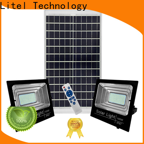 Litel Technology remote control best outdoor solar flood lights for factory