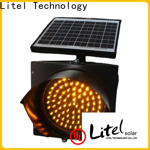 Litel Technology blinking solar led traffic lights bulk production for warning