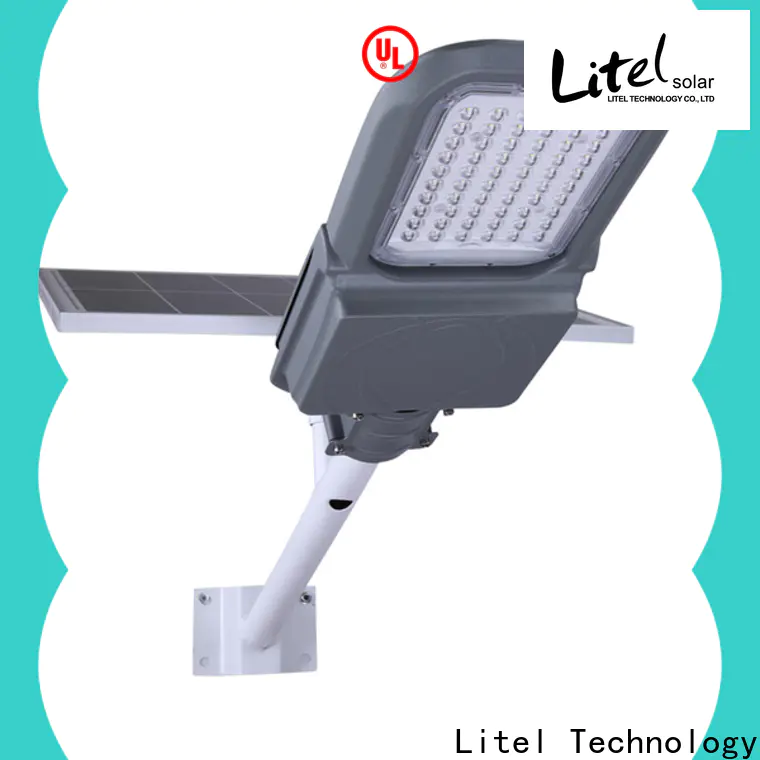 wall mounted solar panel street light at discount for landing spot
