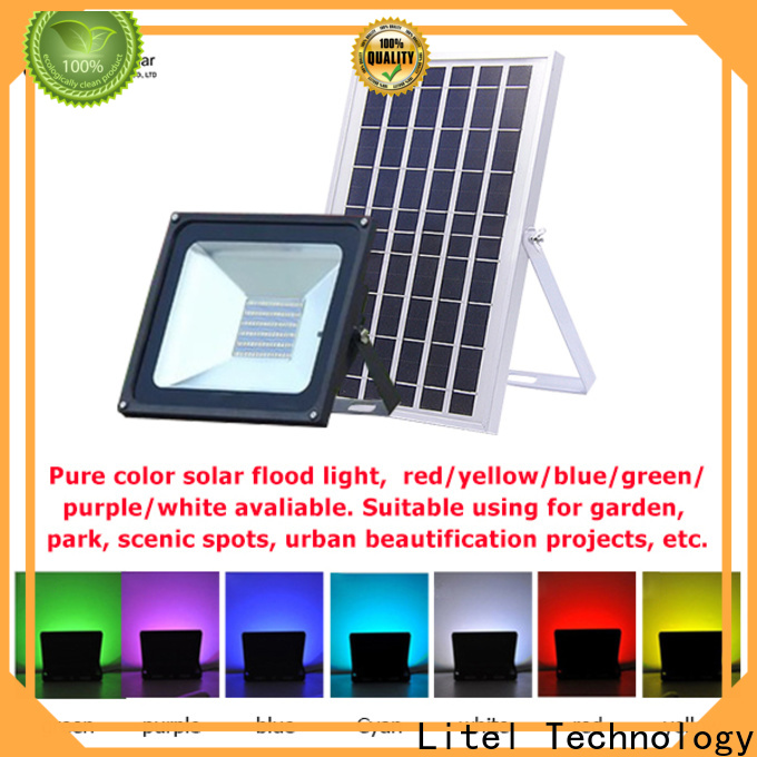 Litel Technology solar led flood light bulk production for garage