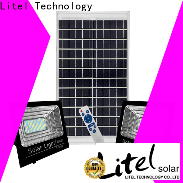 Litel Technology low cost best outdoor solar flood lights bulk production for warehouse
