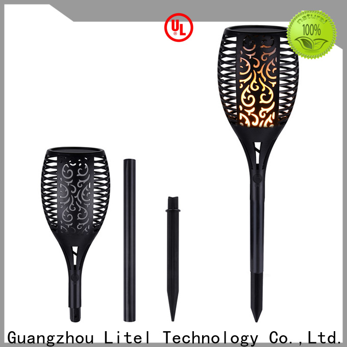 flickering outdoor solar garden lights bridgelux walkway for gutter