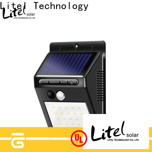 Litel Technology wall mounted outdoor solar garden lights pole for landing spot