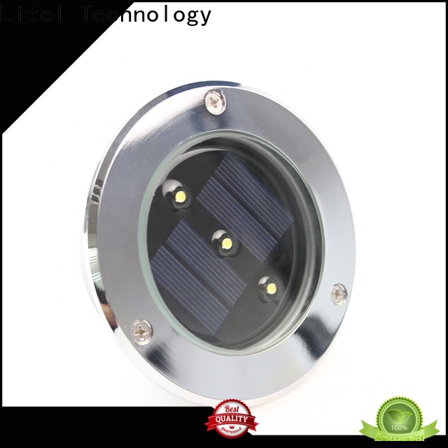 Litel Technology waterproof solar powered garden lights pole for lawn