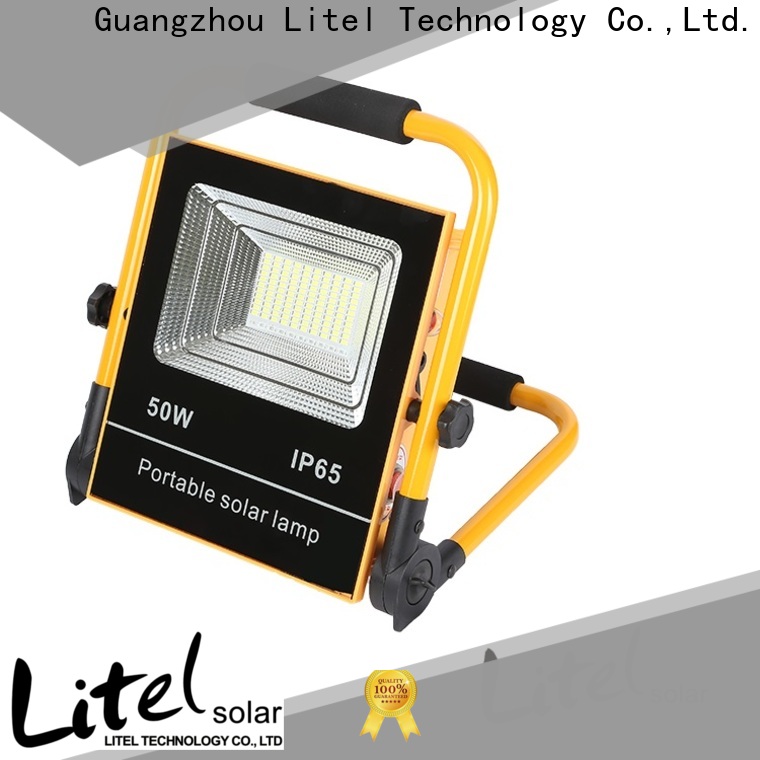 solar powered flood lights remote control bulk production for garage