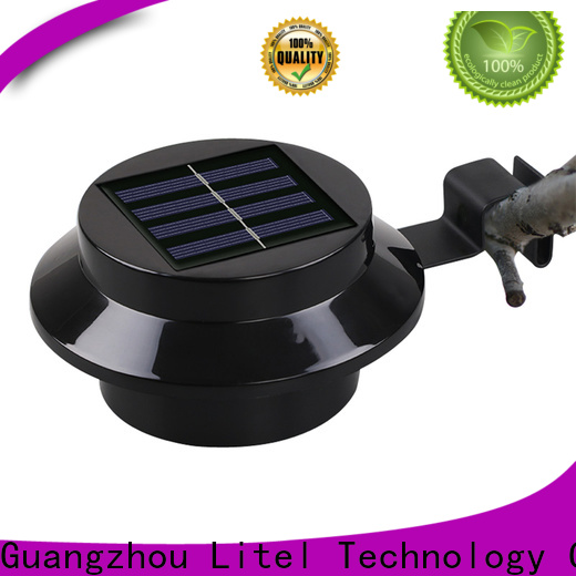 wall mounted outdoor solar garden lights lumen pole for gutter