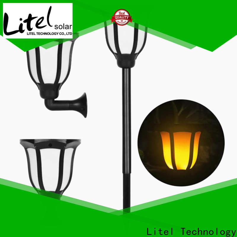 Litel Technology wall mounted solar garden wall lights pole for landscape