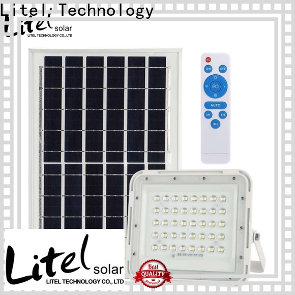 Litel Technology remote control best solar led flood lights bulk production for warehouse