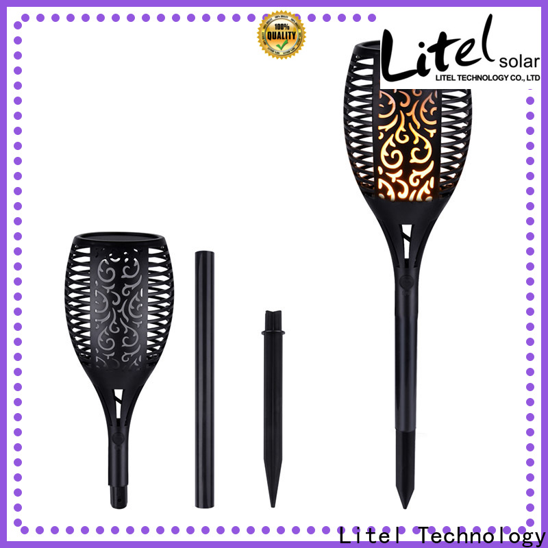 Litel Technology waterproof solar panel garden lights security for garden