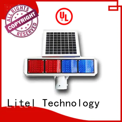 powered solar traffic lights manufacturers at discount for warning Litel Technology