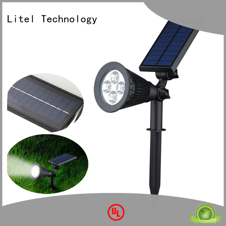 Litel Technology waterproof high power solar garden lights mounted for landing spot