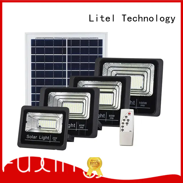 Litel Technology remote control solar flood lights outdoor by bulk for porch