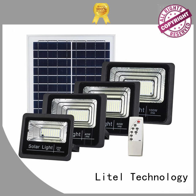 Litel Technology low cost solar powered flood lights outdoor by bulk for warehouse