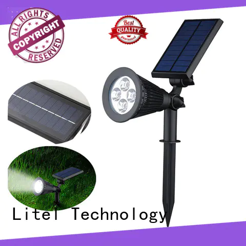 Litel Technology mounted stainless steel solar garden lights bridgelux lawn