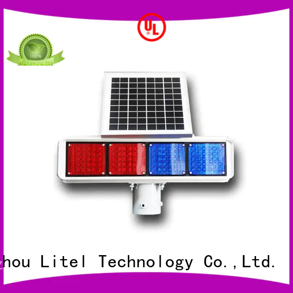 powered solar traffic Litel Technology Brand solar traffic lights supplier