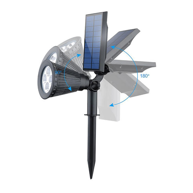 熱い販売5.5V ABS屋外LED太陽光発電芝生スポットライト