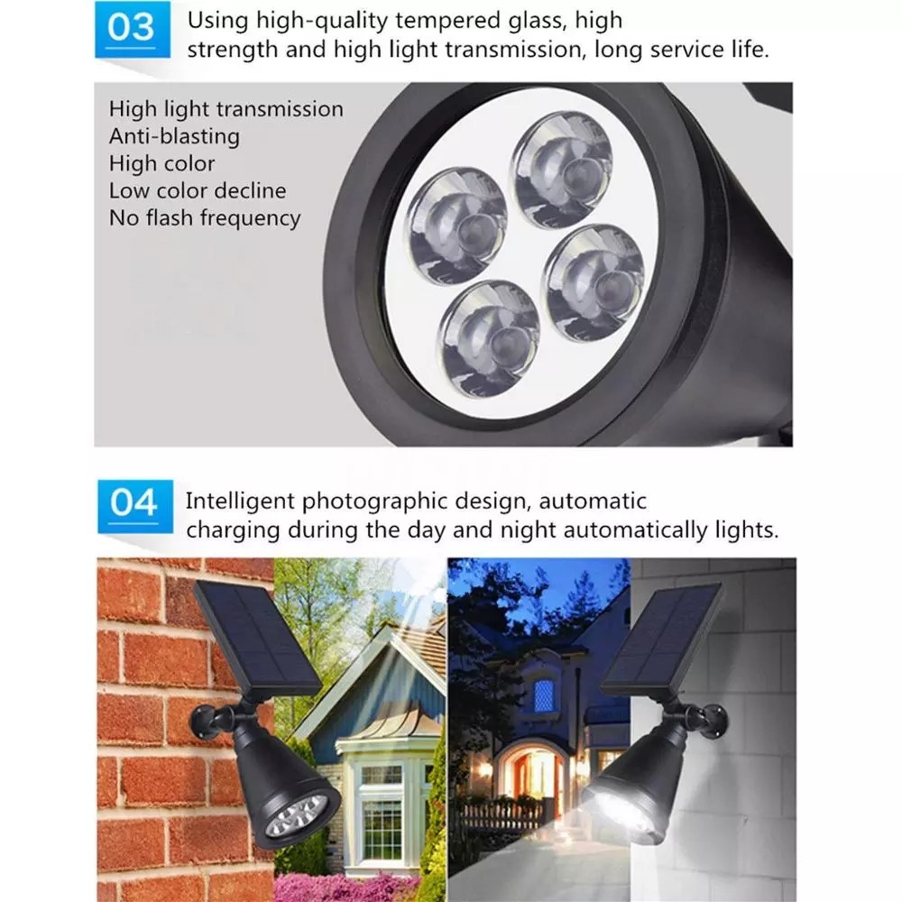 waterproof solar led garden light sensor lights for gutter-3