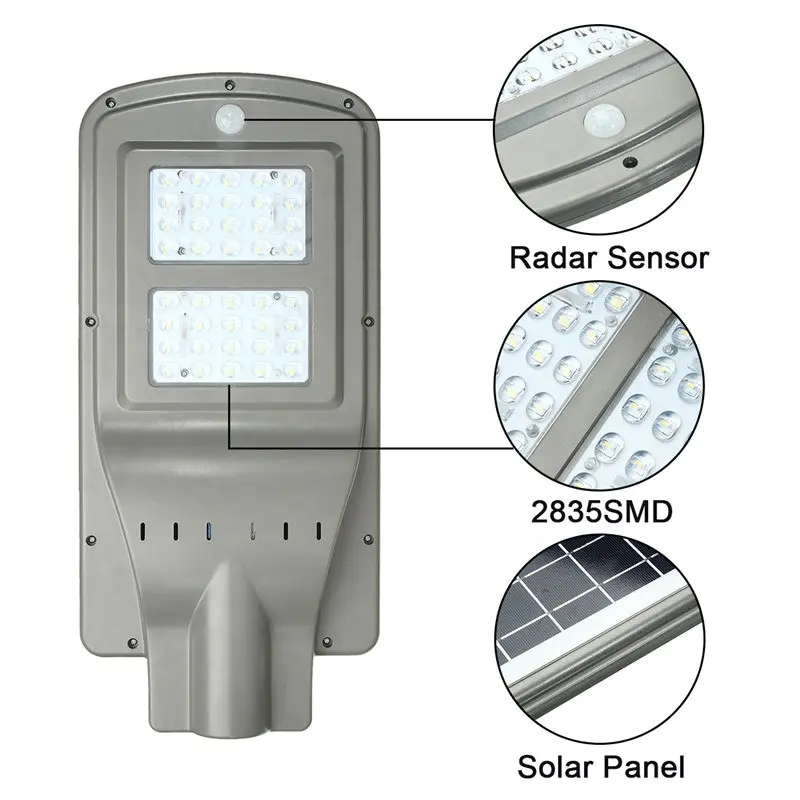 Litel Technology best quality all in one integrated solar street light lumen for patio