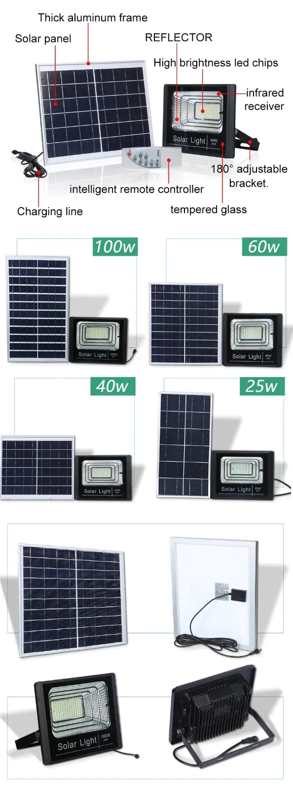 Litel Technology best quality solar powered flood lights for garage
