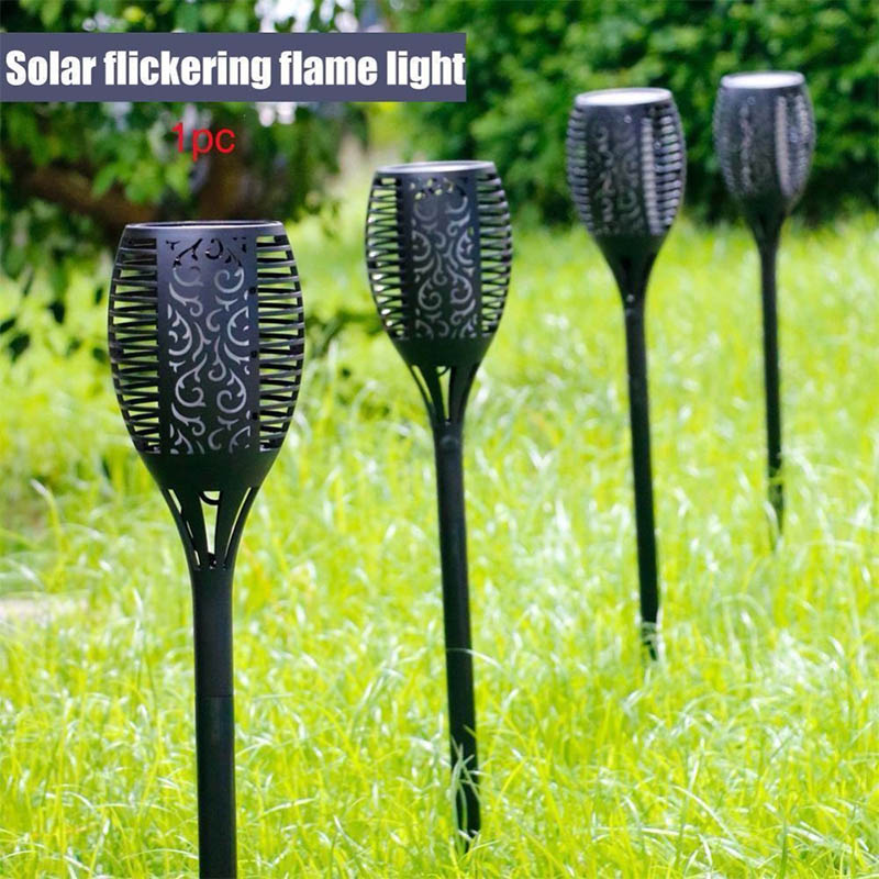 Wandmontierte Solarpanel Gartenbeleuchtung Spot Sicherheit für Rasen-12