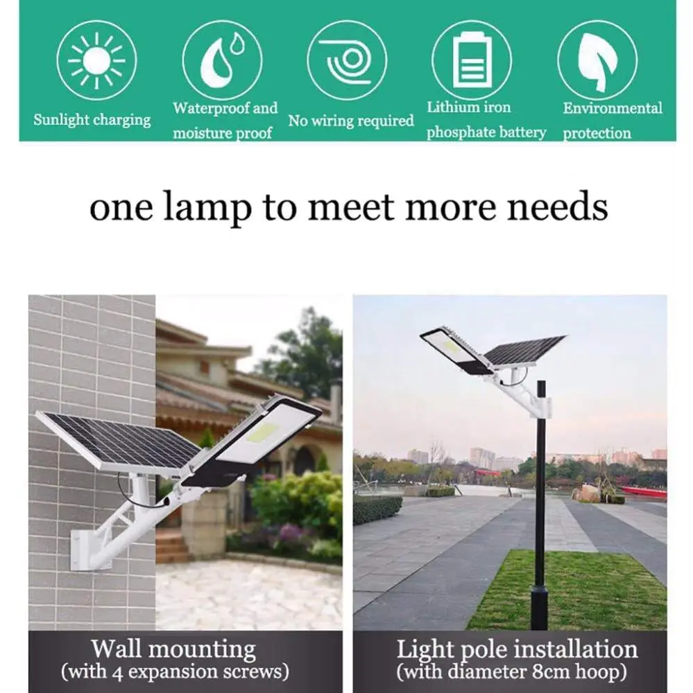 outdoor solar powered street lights residential popular at discount for warehouse