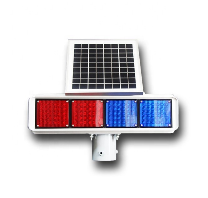 LED Solar Powered Traffic Blinking emergency Light-5