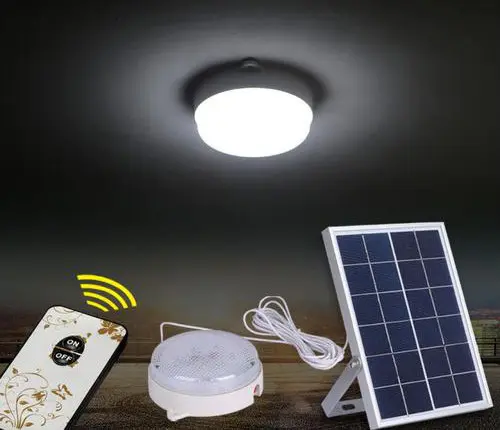 at discount solar powered ceiling light for warning