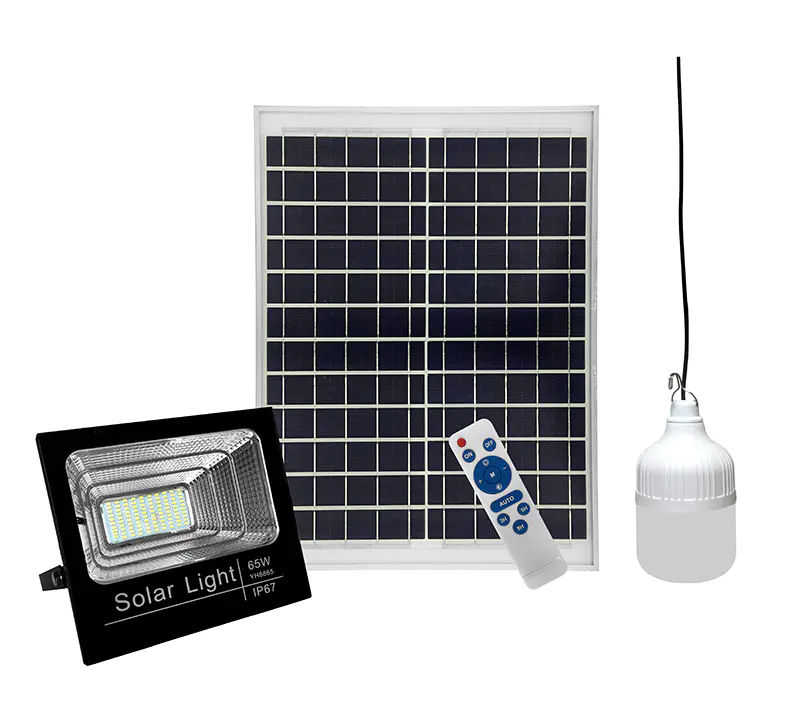 low cost solar powered motion flood lights remote control for warehouse Litel Technology