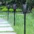 waterproof solar led garden lights abs pole for landscape