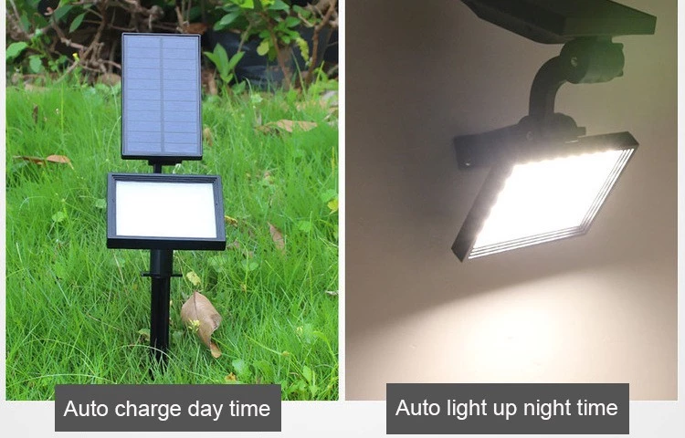 48 LED Solarbetriebener Weg Rasen Solargartenlicht