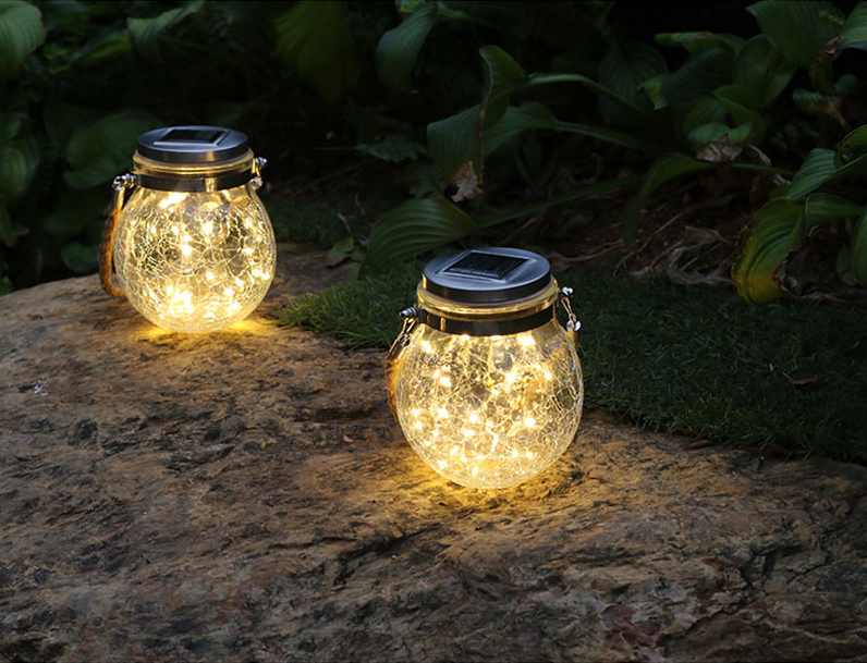 30LEDS Solar Mason Jar Licht String Glaslaterne Outdoor Decorative String Licht