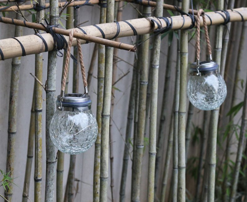 30Leds Solar Mason Jar Light String Glass Lantern Outdoor Decorative String Light-5