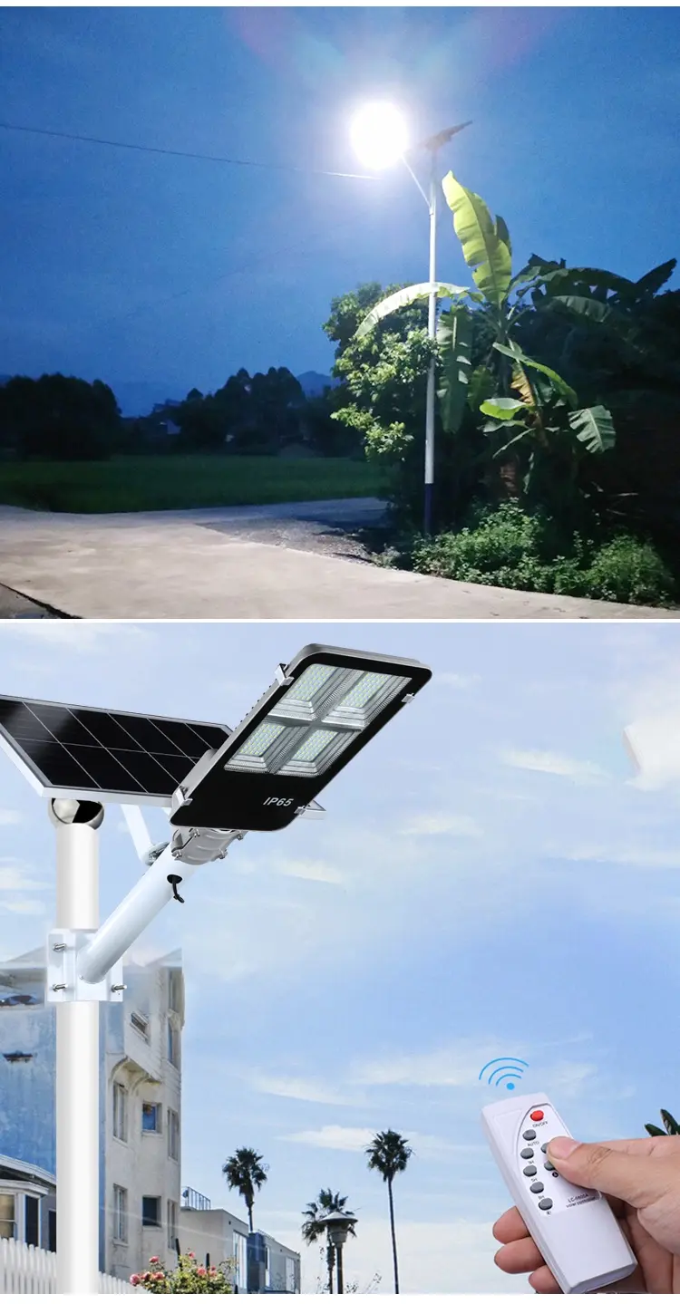 Litel teknolojisi popüler güneş enerjili sokak ışıkları konut sensörü ahır için uzaktan kumanda