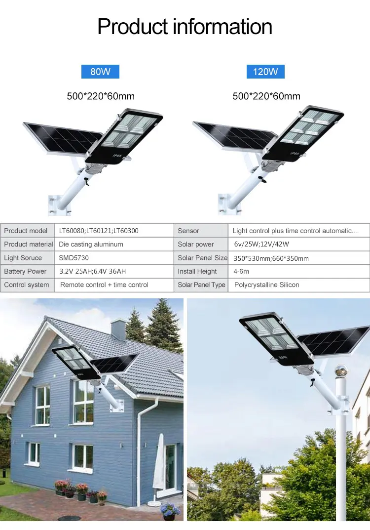 Litel Technology popular solar powered street lights residential sensor remote control for barn