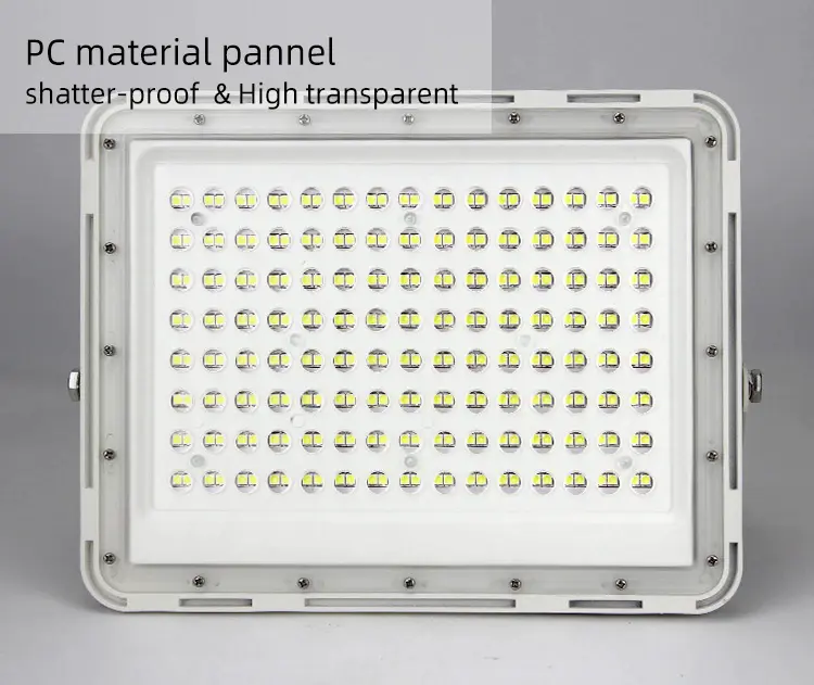 Aluminum Alloy Lamp Body Material PC Lens SMD LED 60W 120W 200W Solar Flood  Light