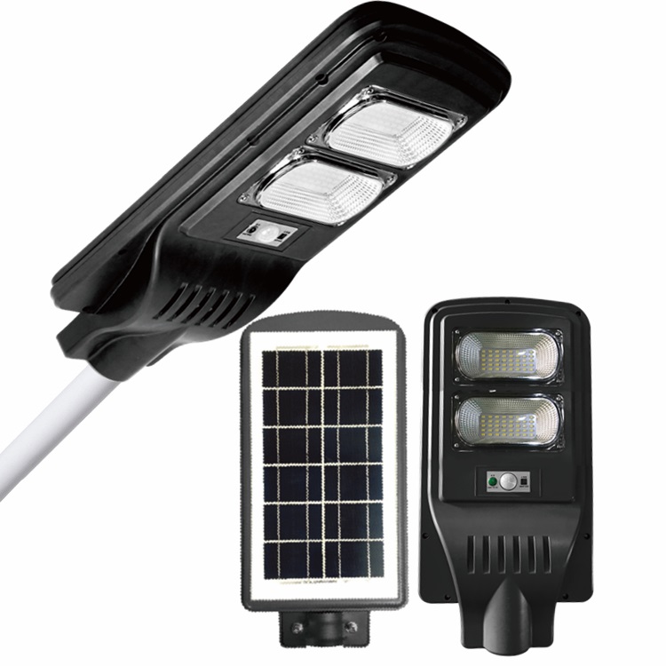 ABS All in one Light&RADAR PIR sensor+remote control  IP65 30W 60W 90W solar street light