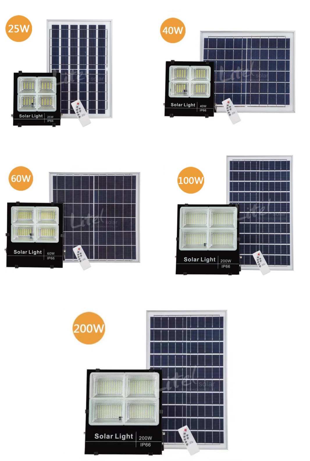 Litel Technology competitive price best outdoor solar flood lights by bulk for garage-5
