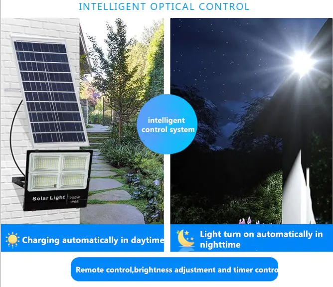 Luz de inundação LED solar de preço razoável para a varanda