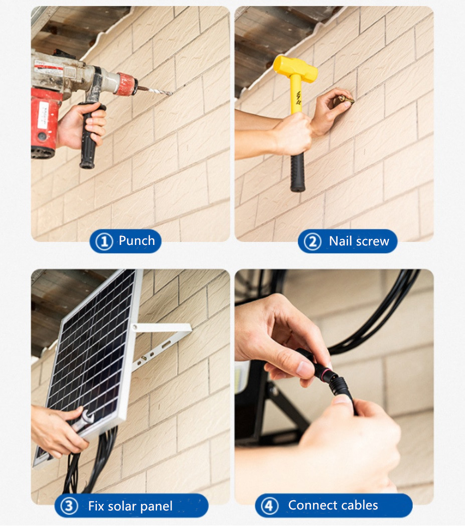 Litel Technology remote control best outdoor solar flood lights for porch-16