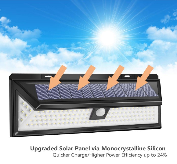 LITEL Technology Montowane Ściana Jasne Solar Ogród światła ABS dla Ogrodu