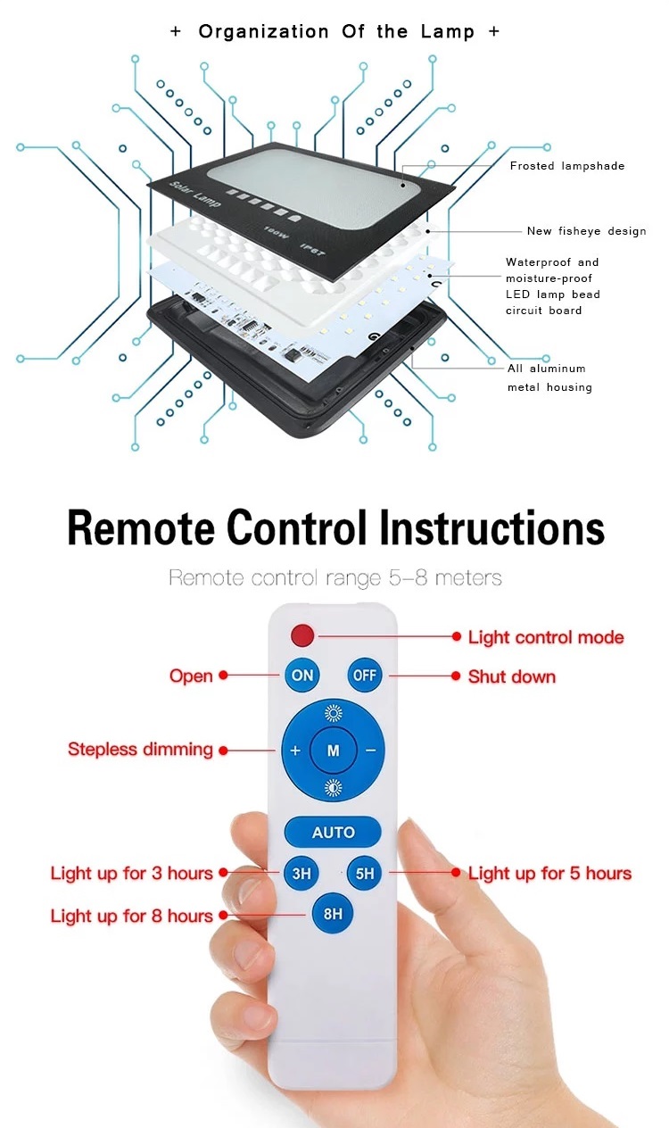 Litel Technology remote control best solar led flood lights for factory-5