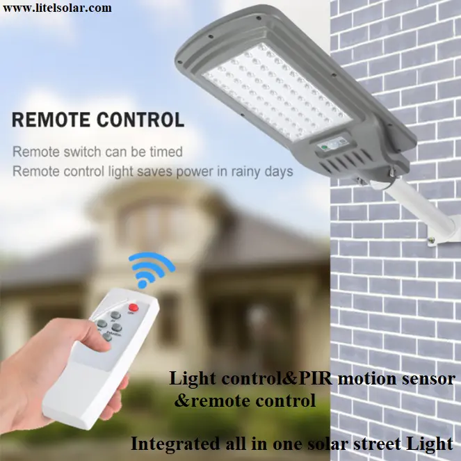 PC lens integrated all in one solar street light