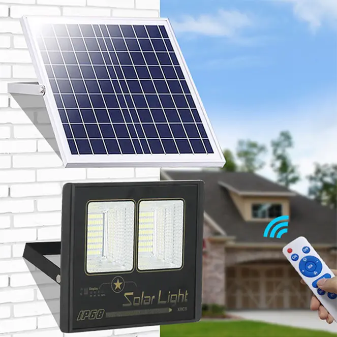 Patent two cups solar flood light