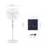 excellent solar powered fan controllight with good price for warehouse