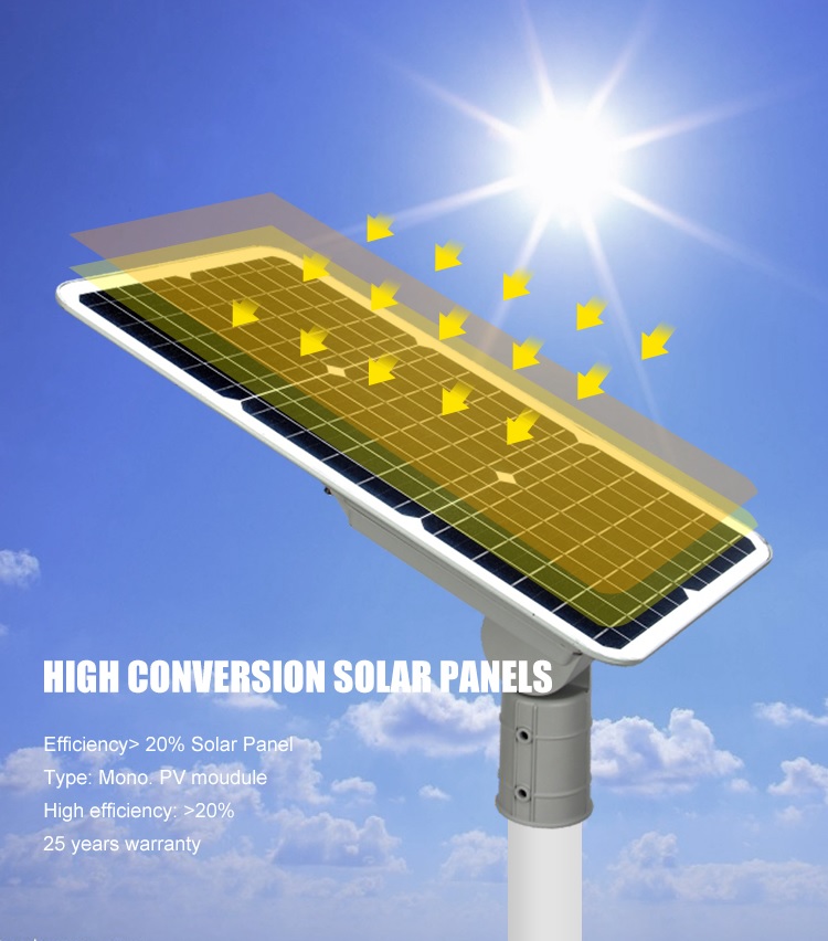 कारखाने के लिए अब एक सौर स्ट्रीट लाइट सौर आदेश में सर्वश्रेष्ठ गुणवत्ता
