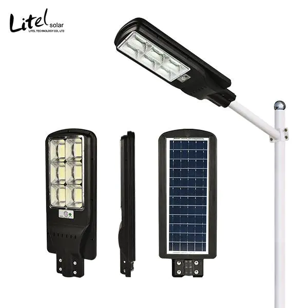 New design integrated all in one solar street light with remote control and PIR motion sensor