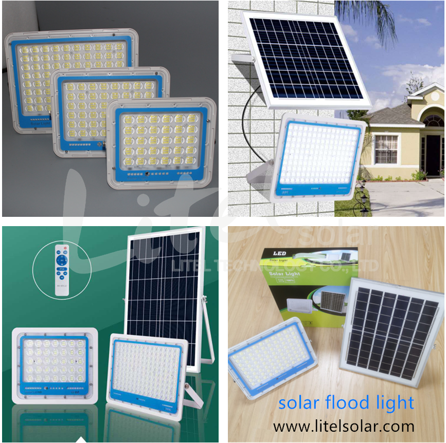 Litel Technology remote control solar flood lights bulk production for workshop-10